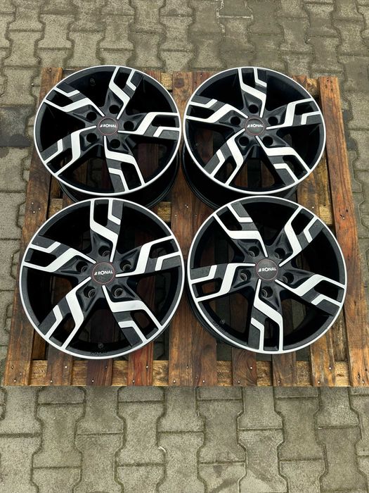 5x130 7j x 17" et33 Porsche SsangYong komplet alufelgi Ronal z TPMS