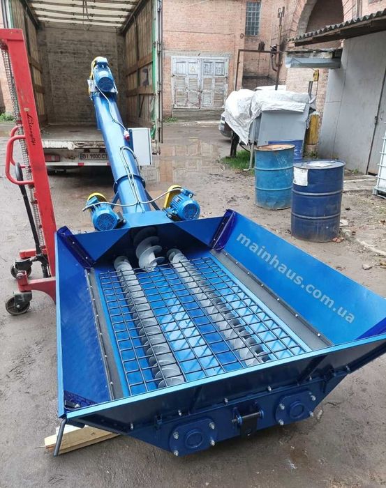 розвантажувач вагонів типу хоппер шнек для зерна 70т/г погрузчик