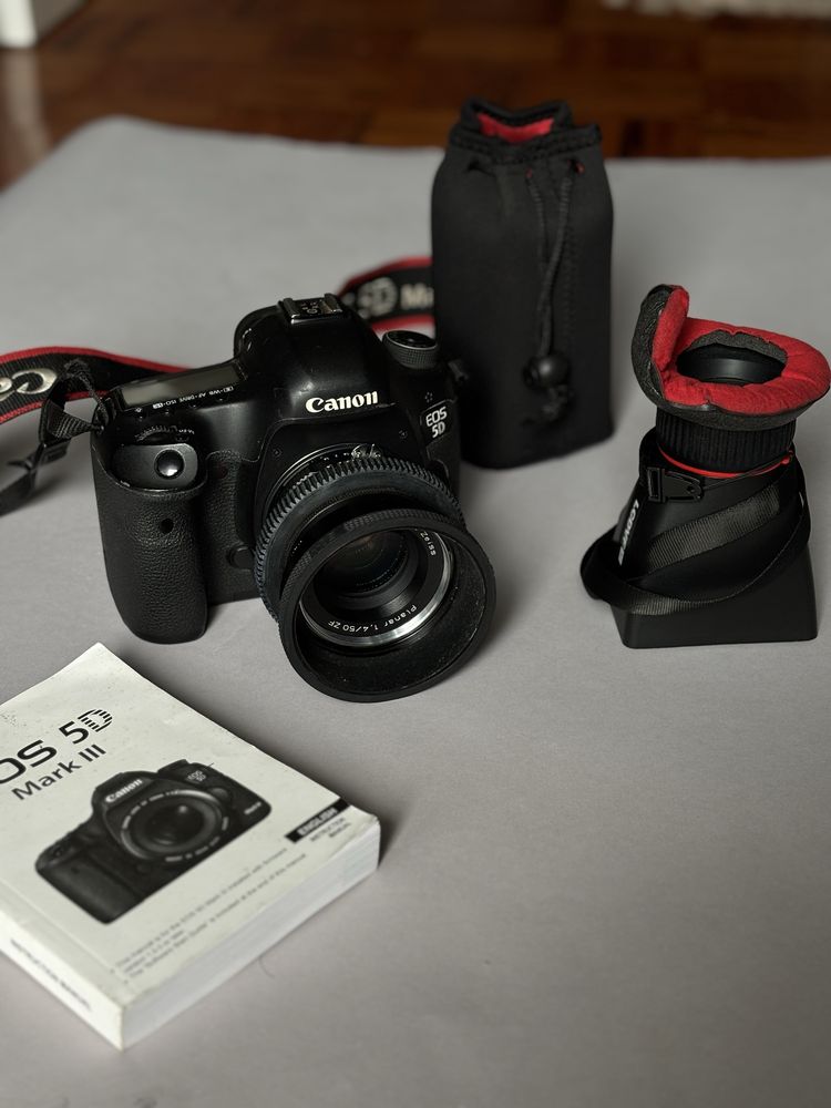 Kit Canon Eos 5DMKIII + Carl Zeiss Planar 1,4/50 ZF T* + Viewfinder