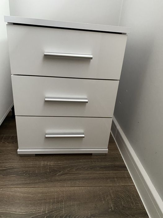 Szafka nocna biala stan bdb