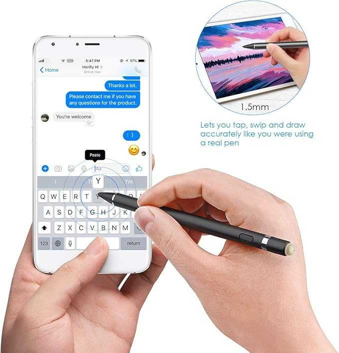 Rysik/stylus do tabletu, uniwersalny ekran dotykowy, wysoka czułość