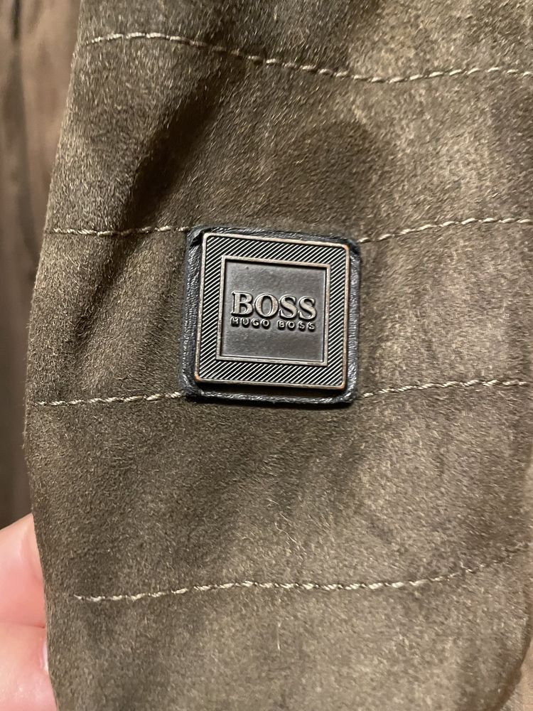 Casaco HUGO BOSS pele