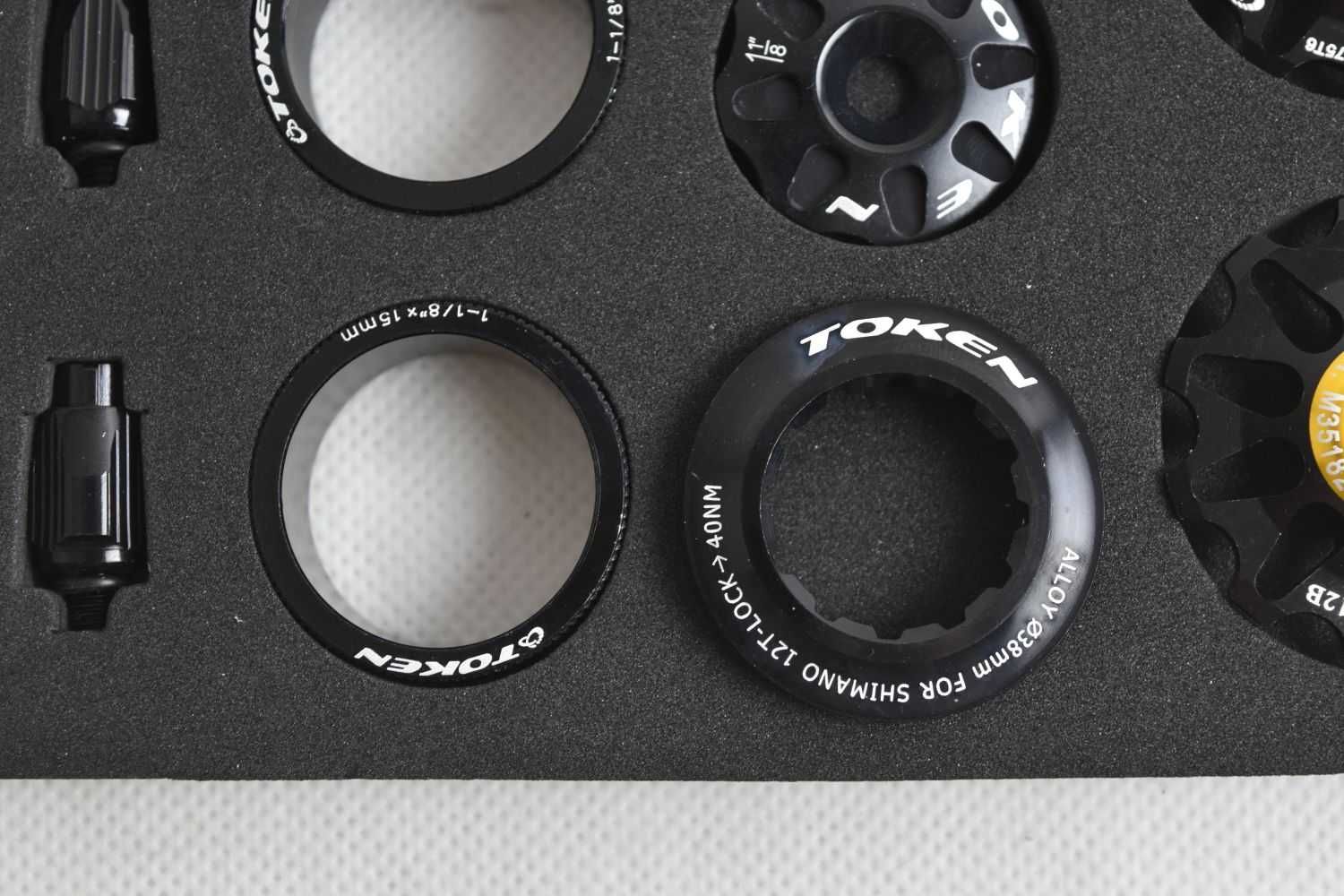 NOWY zestaw tuningowy TOKEN bling box black ! pod shimano !