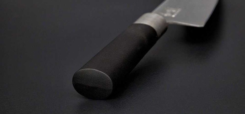 Nóż szefa 23 cm KAI Wasabi Black srebrny/czarny