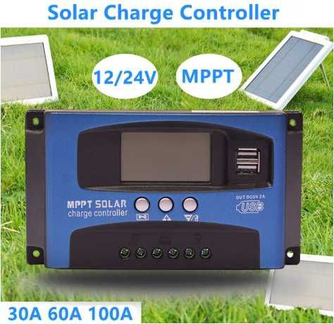 Controlador de carga solar  MPPT 12V/24V 100A