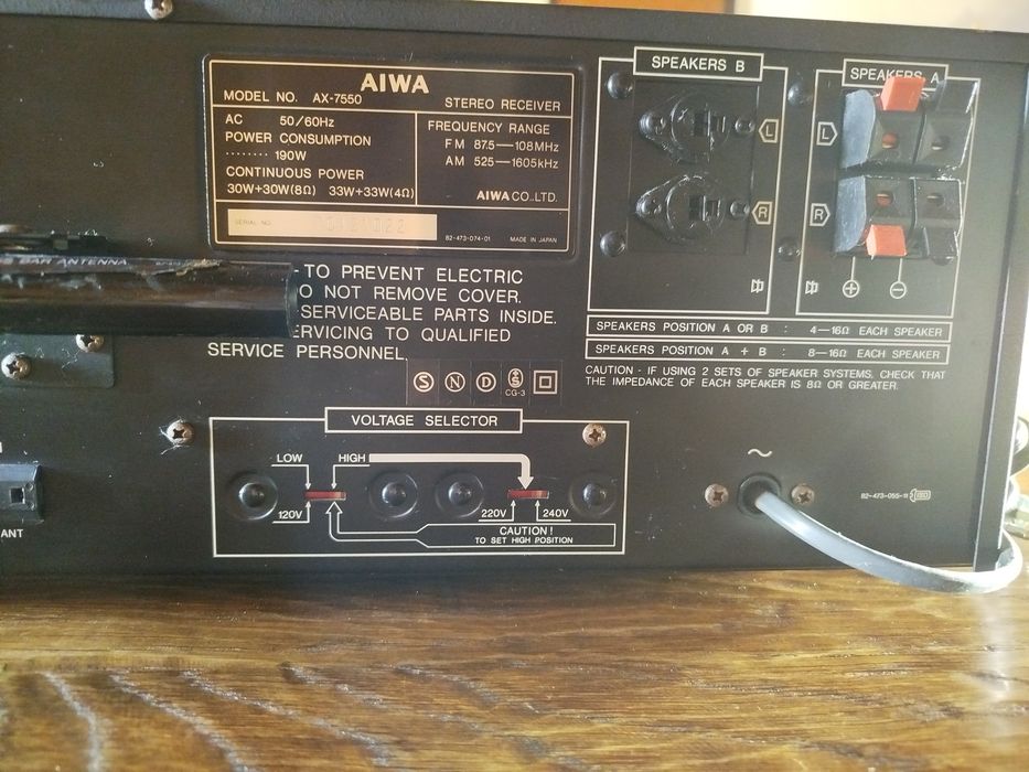 Receiver AIWA AX 7550