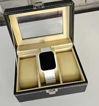 Zegarek Smartwatch smart opaska smart kwadratowa koperta biały white