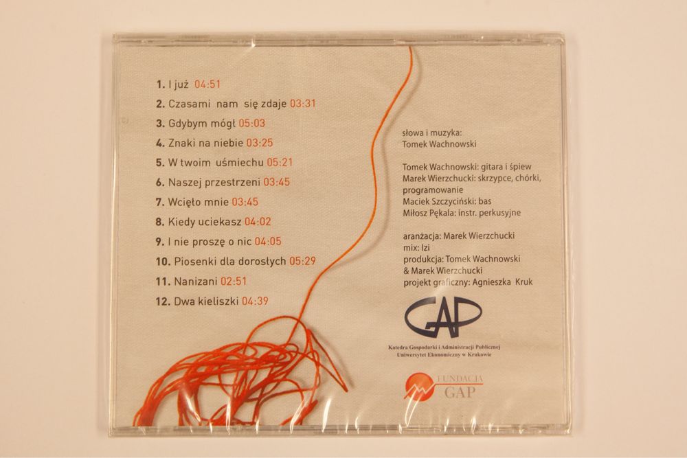 Płyta CD Tomek Wachnowski „piosenki dla dorosłych”