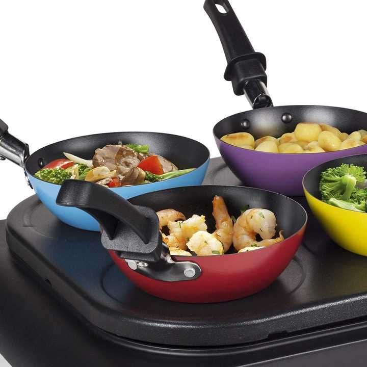 Tristar Elektryczny zestaw woków, NALEŚNIKARKA 1000 W, czarny