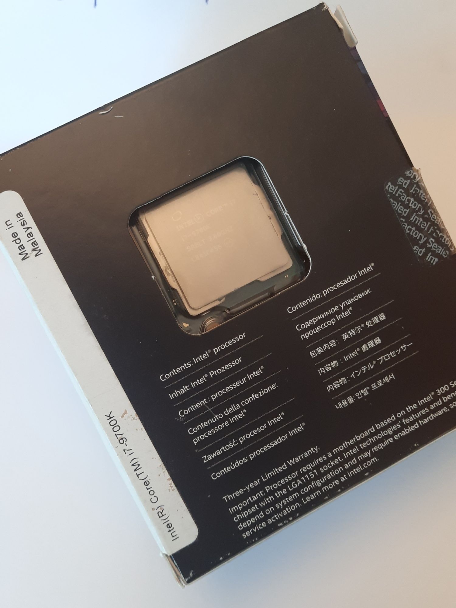 CPU i7 9700k como novo