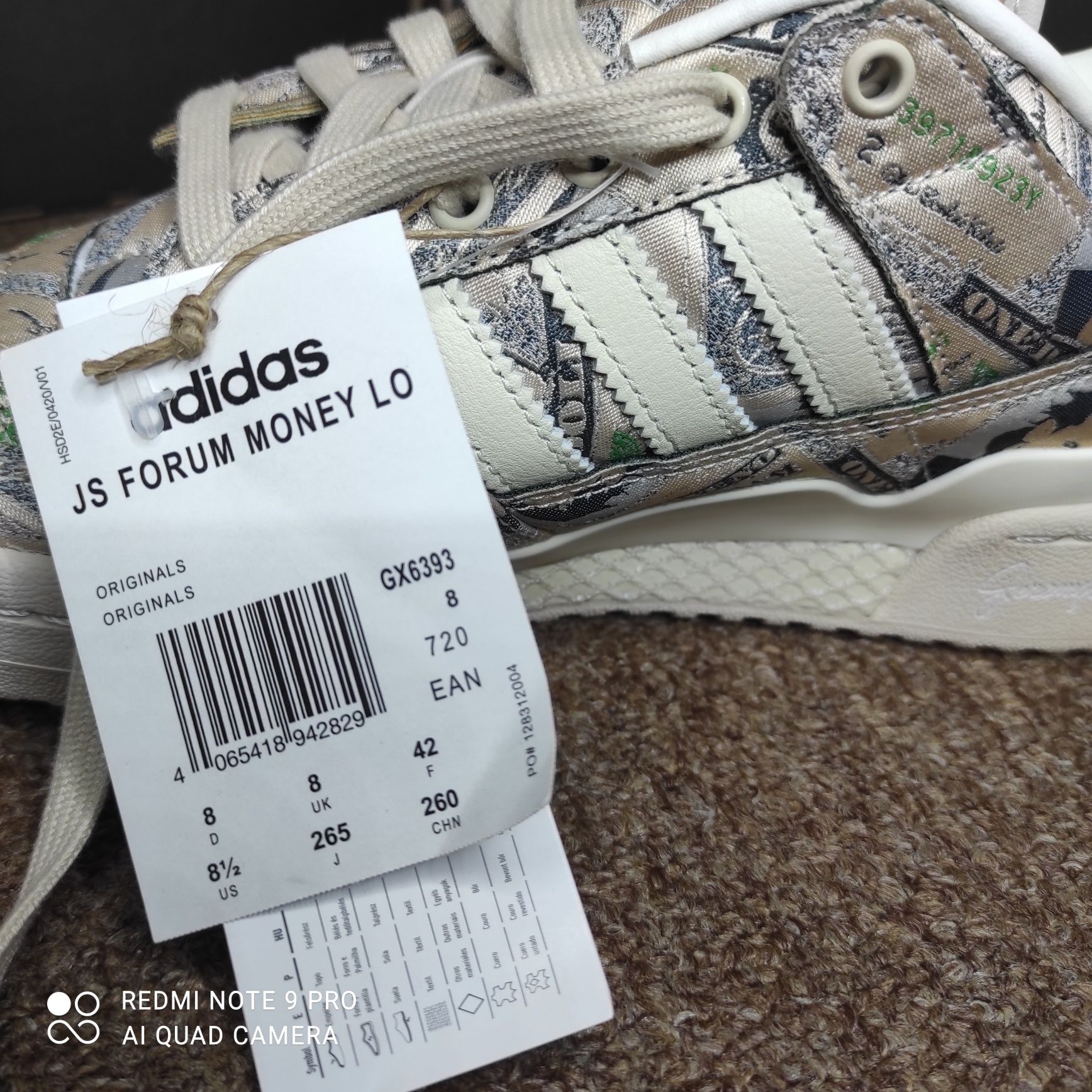 42. кросівки Adidas by Jeremy Scott Forum Low Wings 1.0