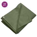 vidaXL Plandeka, 260 g/m², 8x12 m, zielona, HDPE