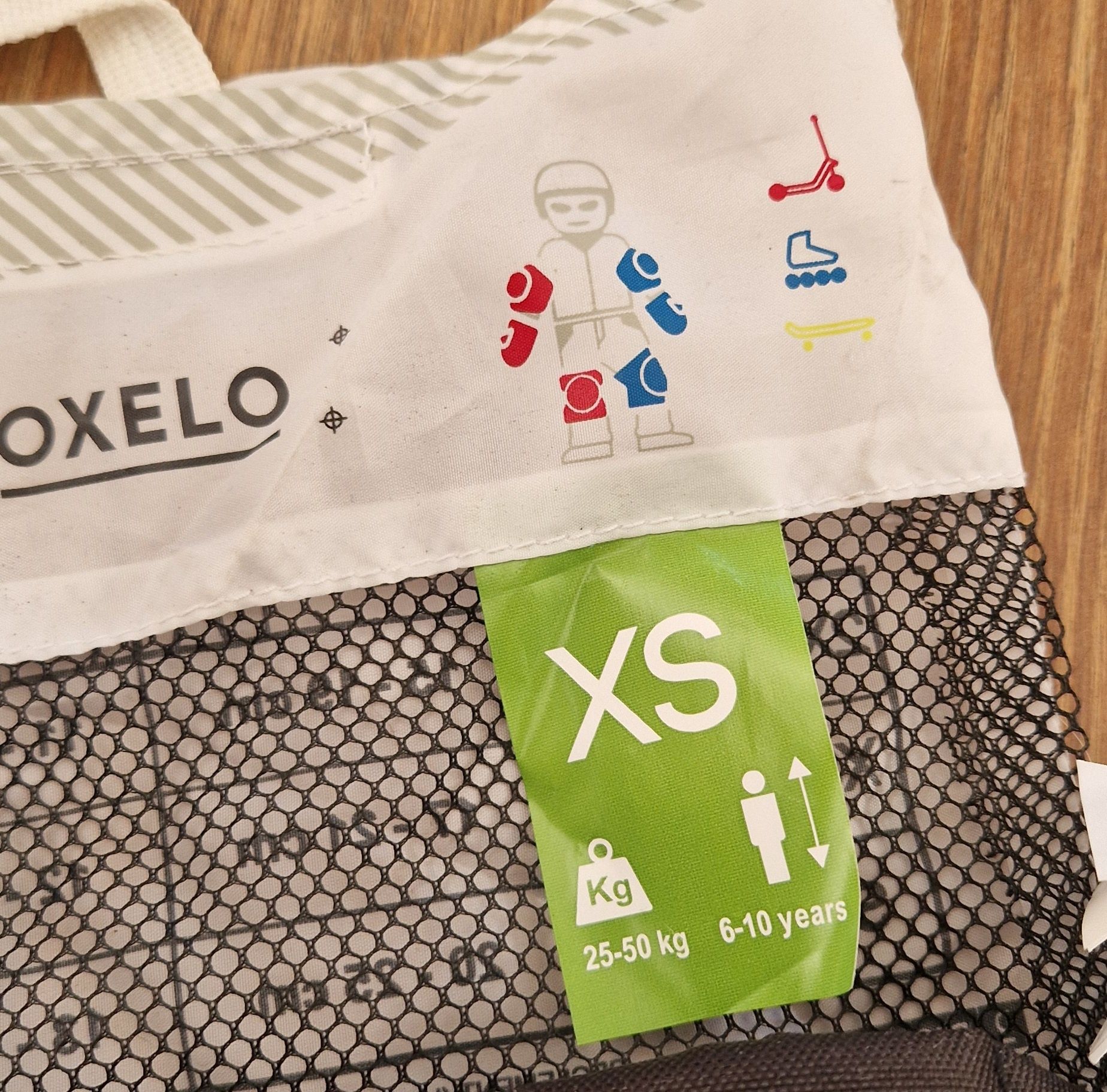 Zestaw 3 x 2 ochraniaczy Oxelo XS 6-10lat rolki hulajnoga deska