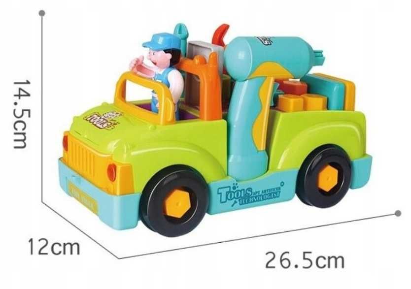 Auto do skręcania i rozkręcania mały mechanik autko NA PREZENT