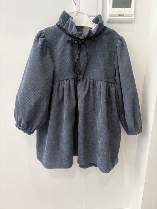 Велюрова сукня для дівчинки 86