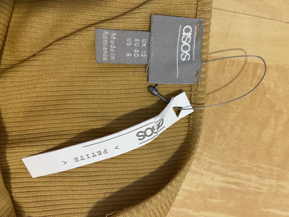 Asos 40 L kombinezon damski lato dzianina krótkie spodnie rękaw nowy