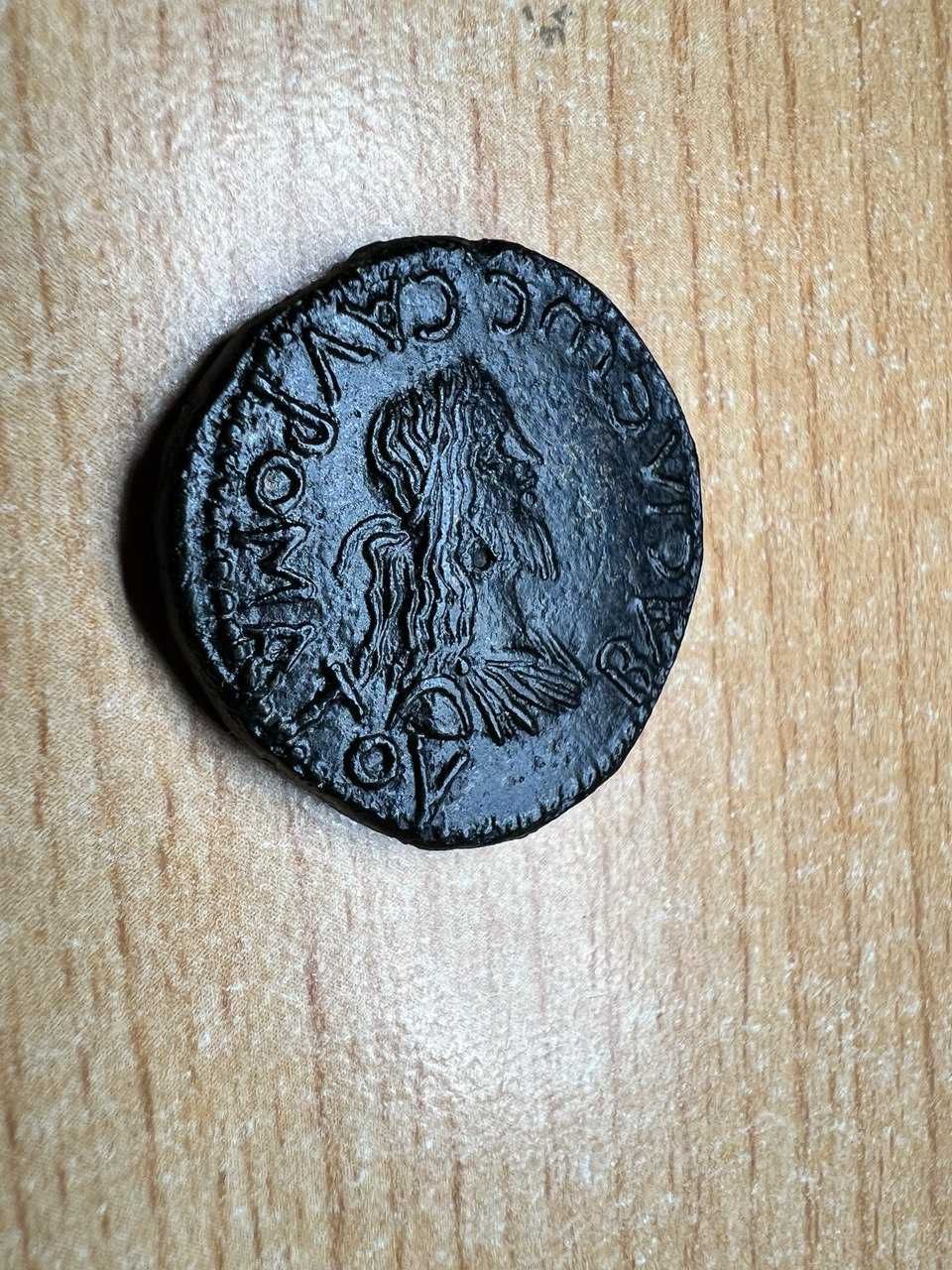 Античная монета, Боспор,  Дв. Денарий, Савромат II