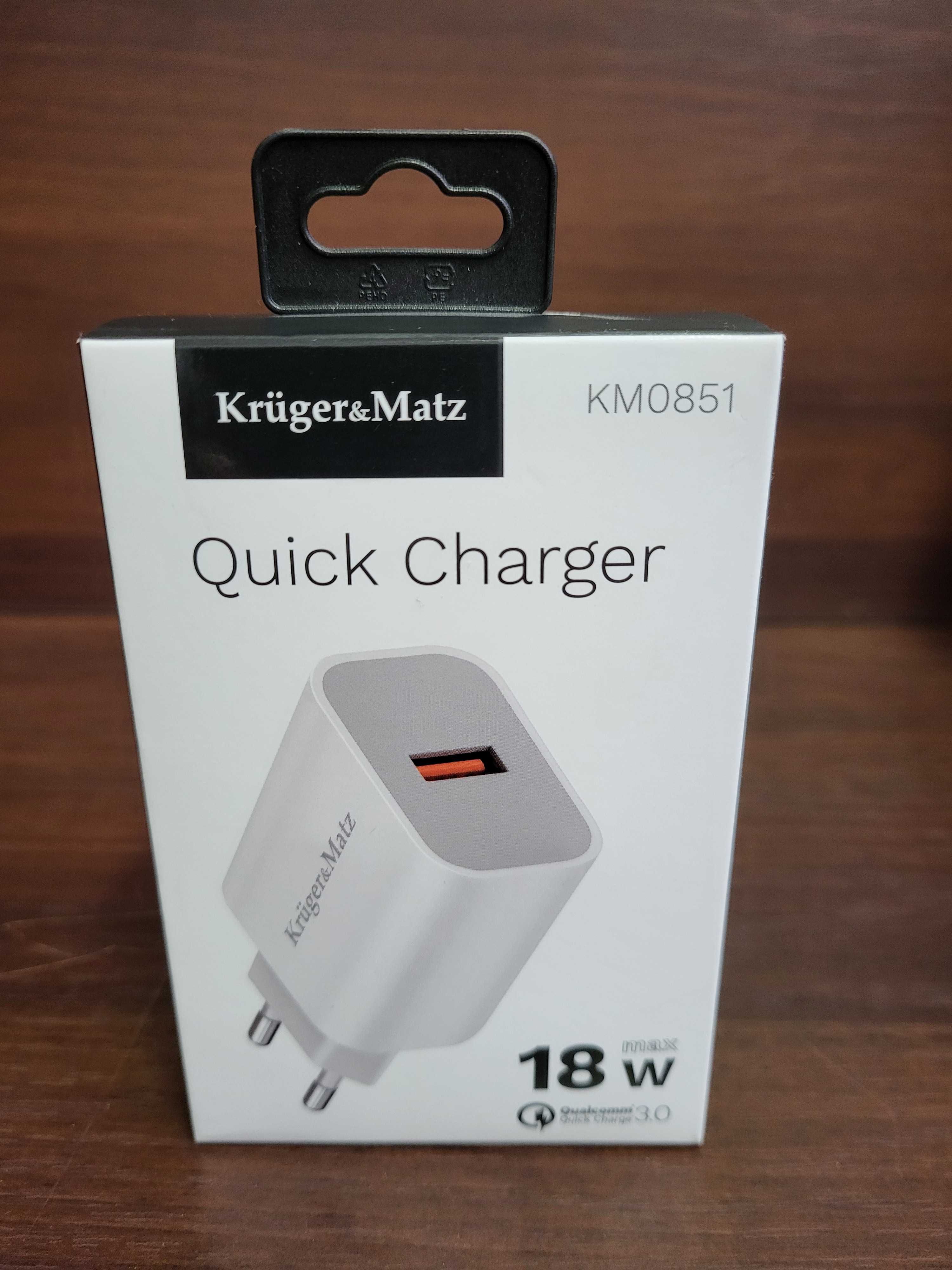 Ładowarka sieciowa z funkcją Quick Charge 3,0  marki Kruger&Matz