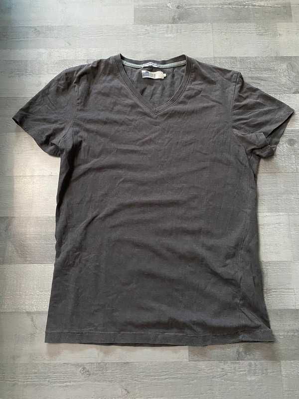 Męska koszulka Pier One szara t-shirt wygodna z krótkim rękawem S