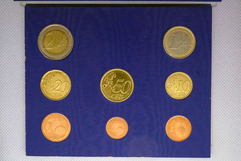Set completo de 8 Moedas euro do Vaticano na Carteira - 2007
