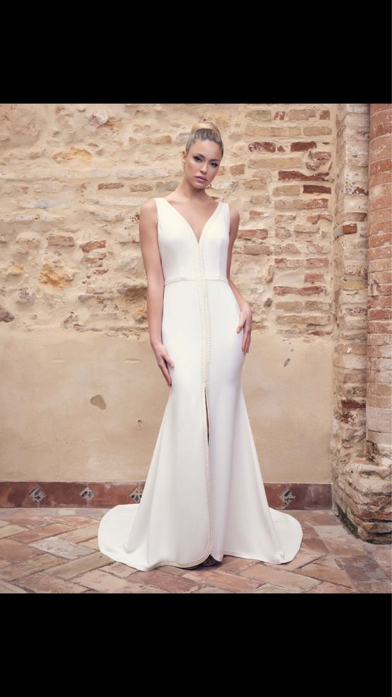 Vestido de noiva Nuribel, tamanho 38