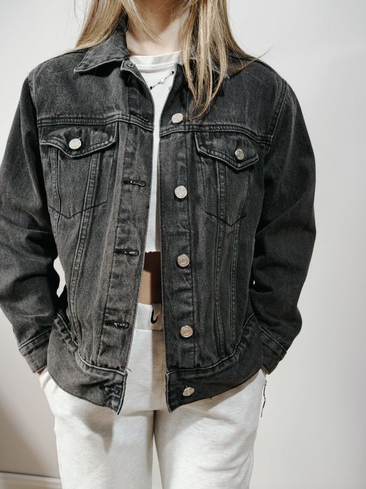 Kurtka jeansowa firmy Missguided używana rozmiar 32/34 oversize