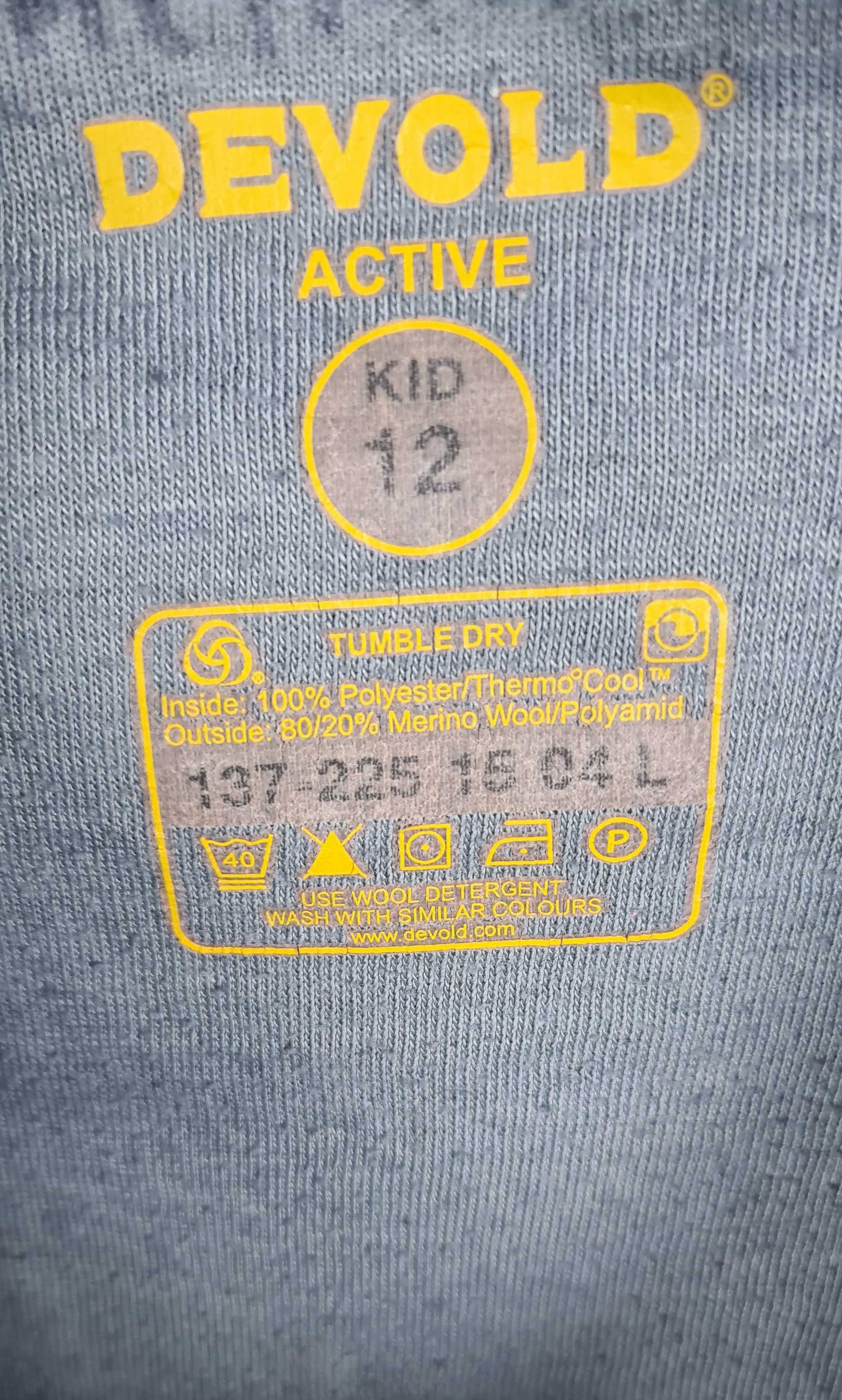 DEVOLD Koszulka termiczna wełna merino, 12 lat * 152