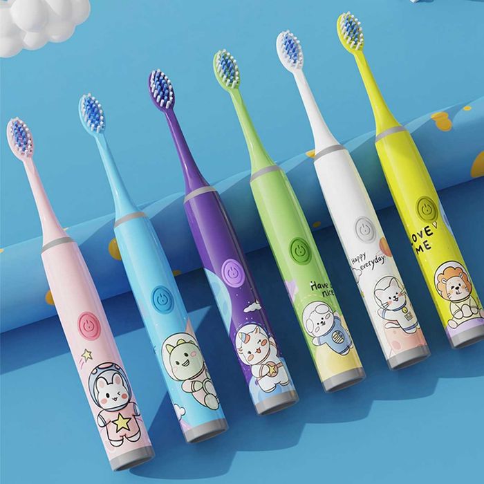 НОВАЯ Детская Электрическая зубная щётка серии Space мягкая и удобная