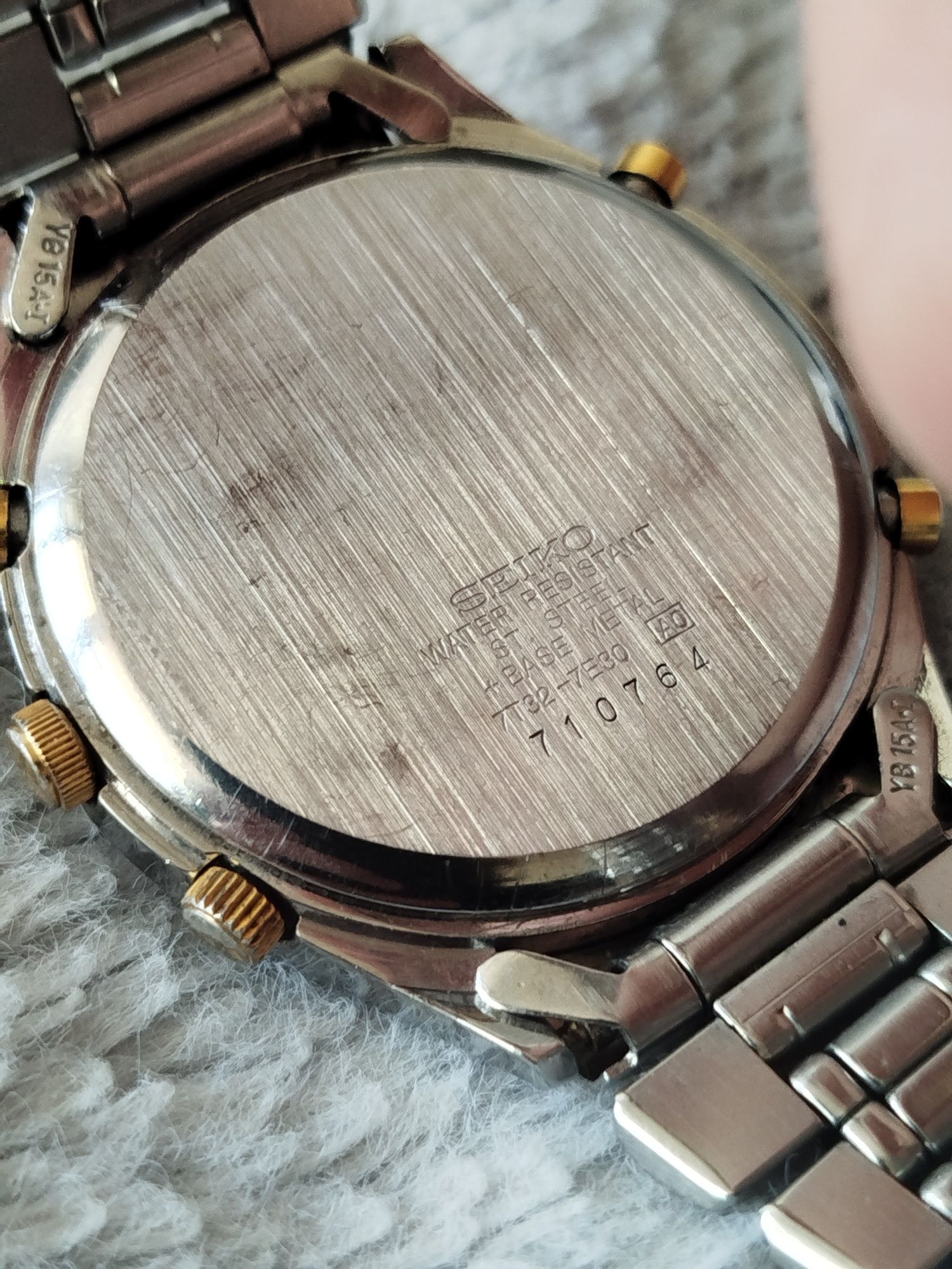 Zegarek Seiko Quartz Chronograph Panda 7T32-7E30 silver white black