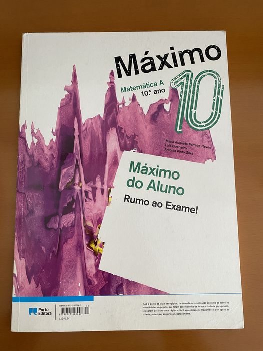 Caderno de fichas matemática máximo 10°