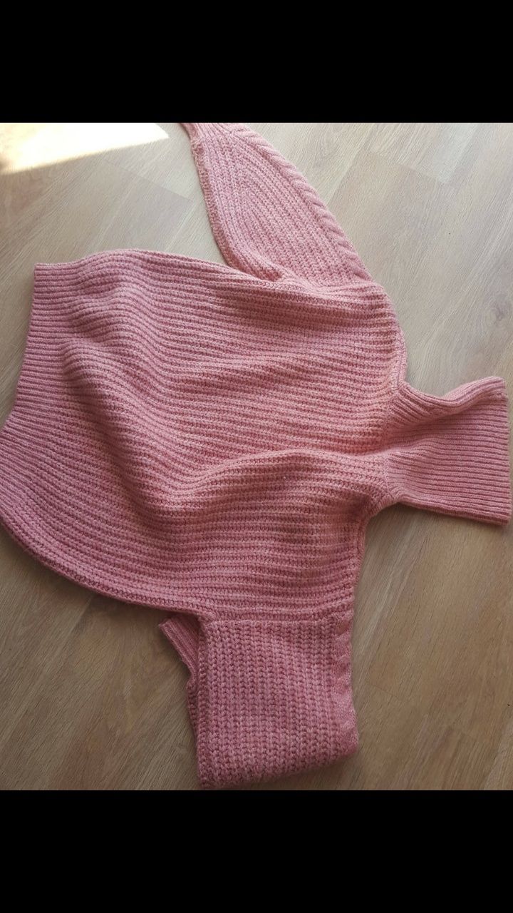 Wełniany różowy sweterek Premium Marie Philippe