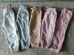 Zestaw paka spodnie dresowe 98, 104 adidas, Zara, h&m, różowe dziewczy