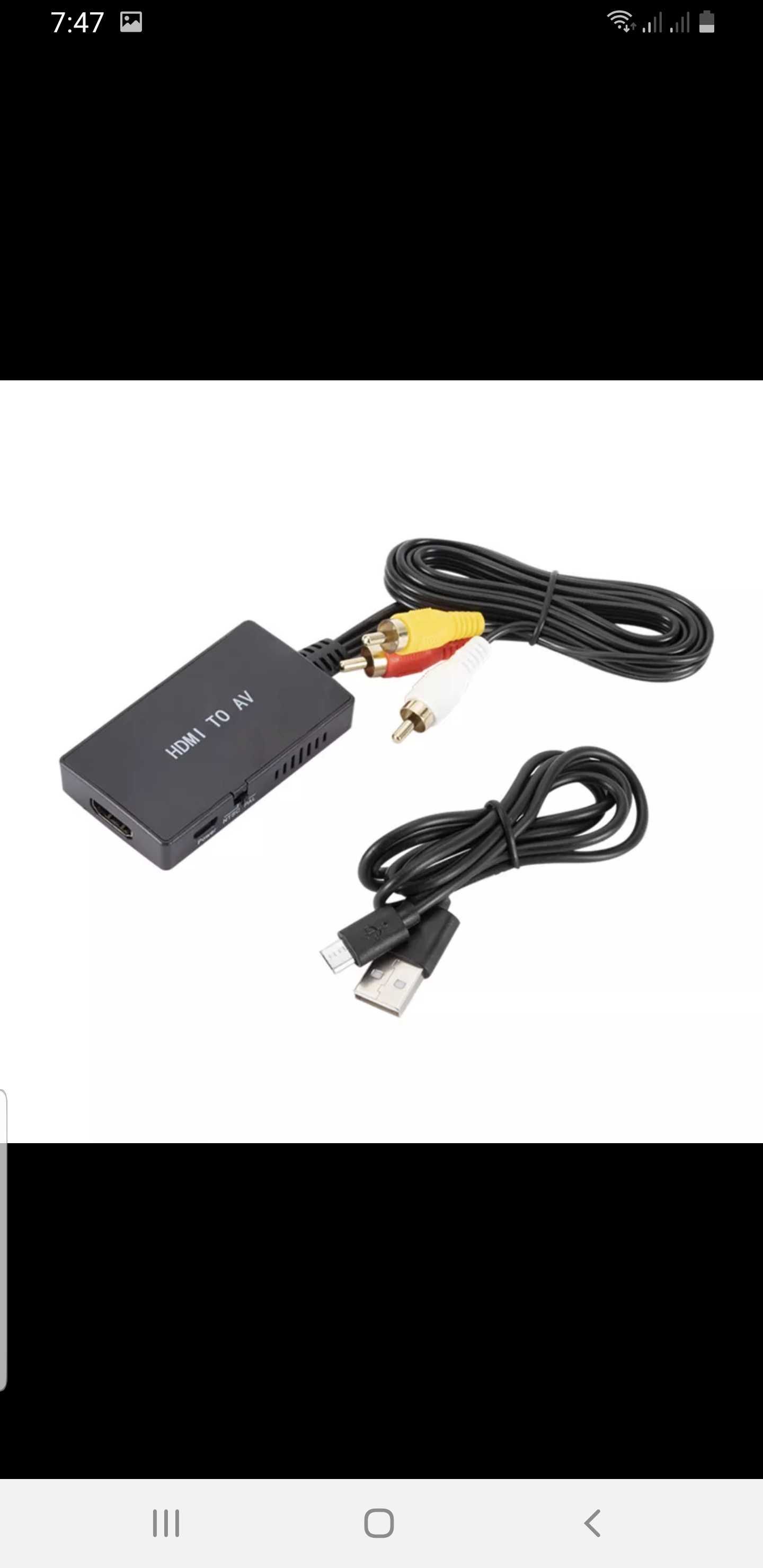 Конвертер от HDMI to AV адаптер, переходник с HDMI на AV