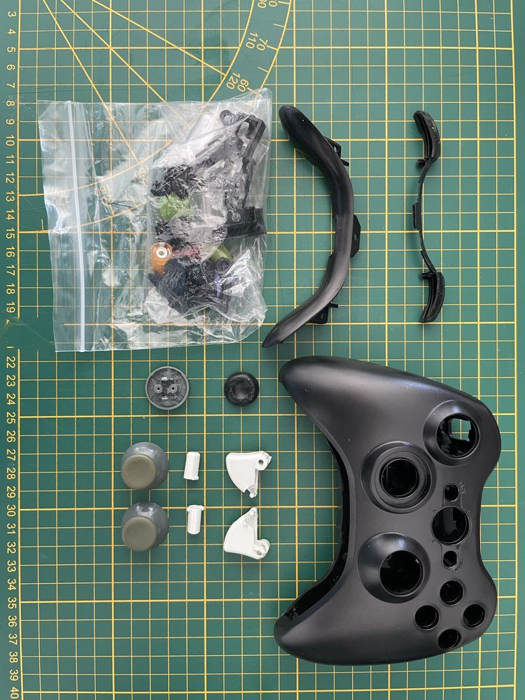 Xbox 360 pad controller przewodowy + części zamienne