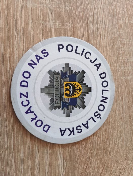Dolnośląska policja podstawka pod kubek kufel