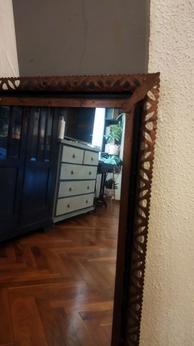 Lustro rama metalowa PRL