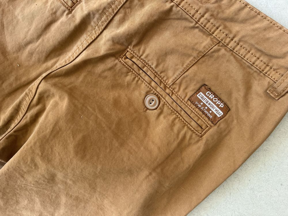 Spodnie meskie Cropp 28 S kolor rudy