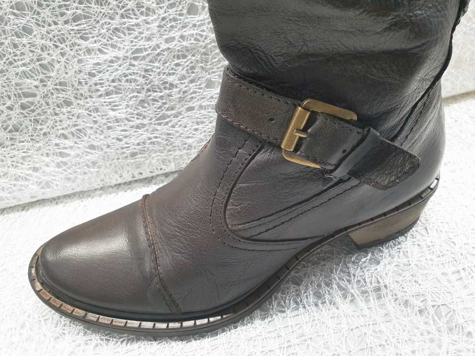 Kowbojki damskie 37 - skóra naturalna
