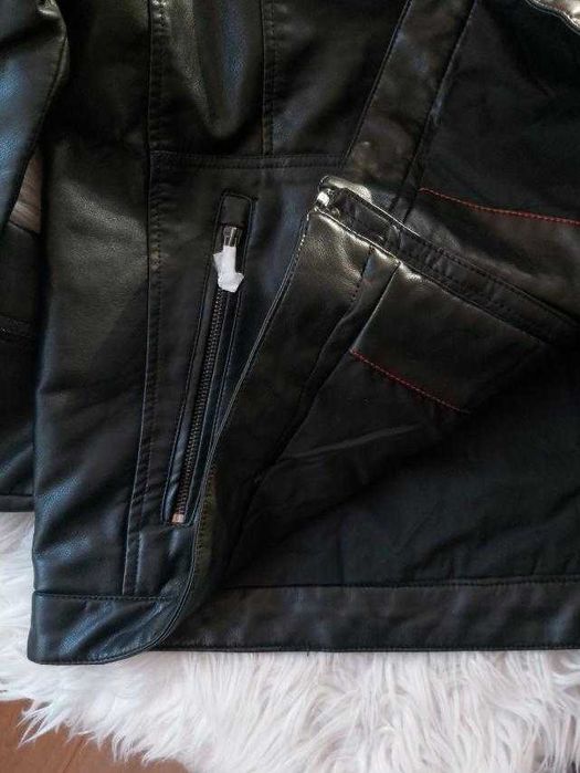 Куртка мужская, демисезонная кожаная, новая, XL, XXL, XXXL