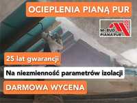 Ocieplenia Piana PUR, Ocieplanie poddasza, Pianka PUR, celuloza, wełna