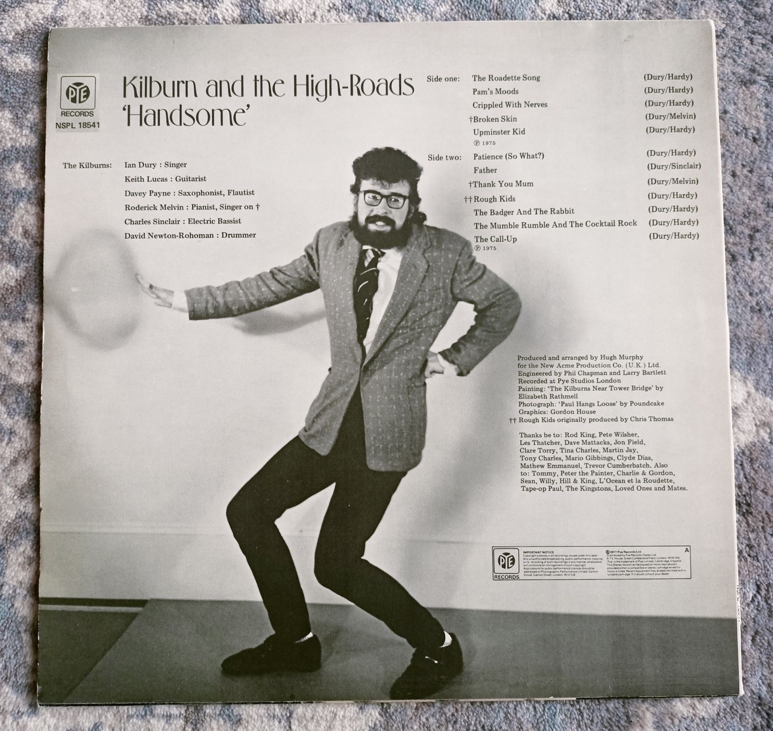 Kilburn and the High-Roads "Handsome" winyl LP