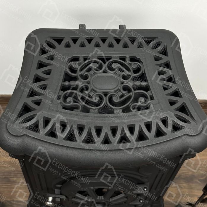 Чавунна піч камін буржуйка Eurokom Ingrid 9 КВт подвійна стінка