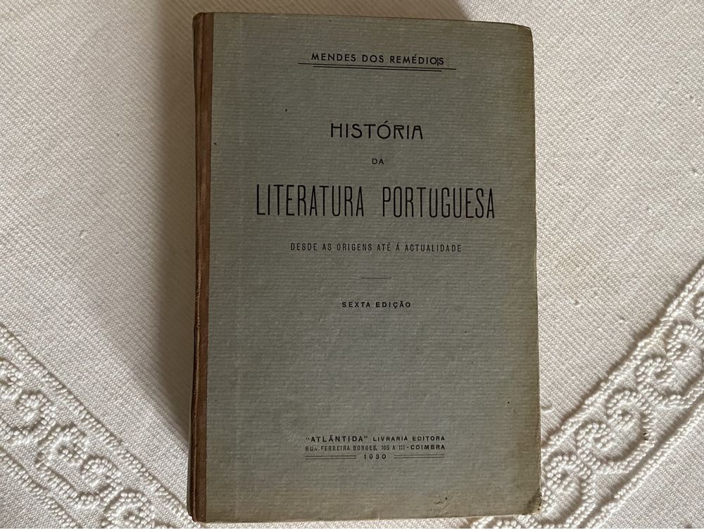 História da Literatura Portuguesa de Mendes dos Remédios