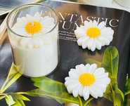 Świeca sojowa stokrotka podziękowanie chrzest ślub babyshower wesele