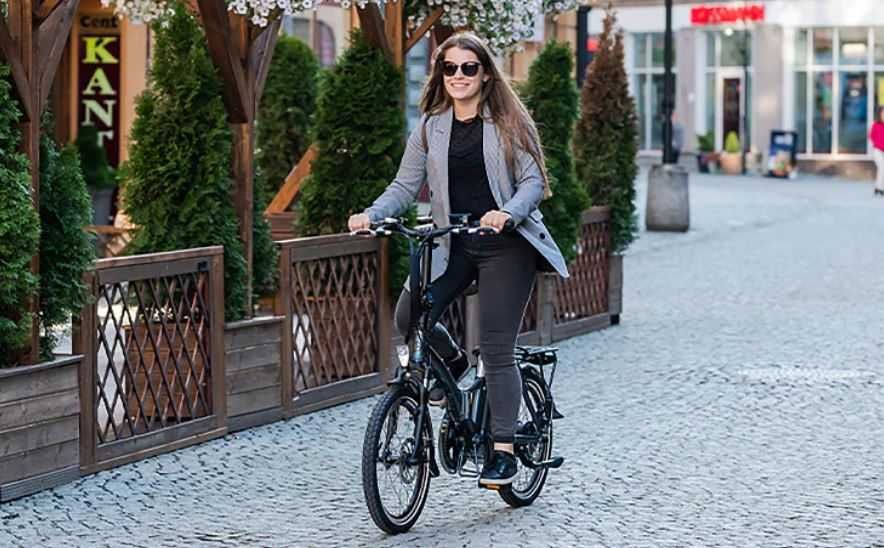 Rower elektryczny SAM - składany, lekki, miejski, pokrowiec GRATIS