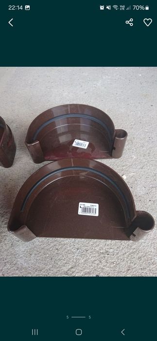 Złączki I zaślepki rynnowe Bryza 150 mm