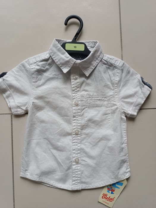 Koszula bawełniana biała Primark Little Rebel 18-24 m-ce nowa