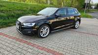 Audi A3 Sportback, Stronic, S-line, Krajowy, Navi, Skóra, Bezwypadkowy