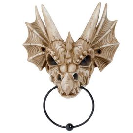 Kołatka do drzwi SMOK fantasy gothic czaszka