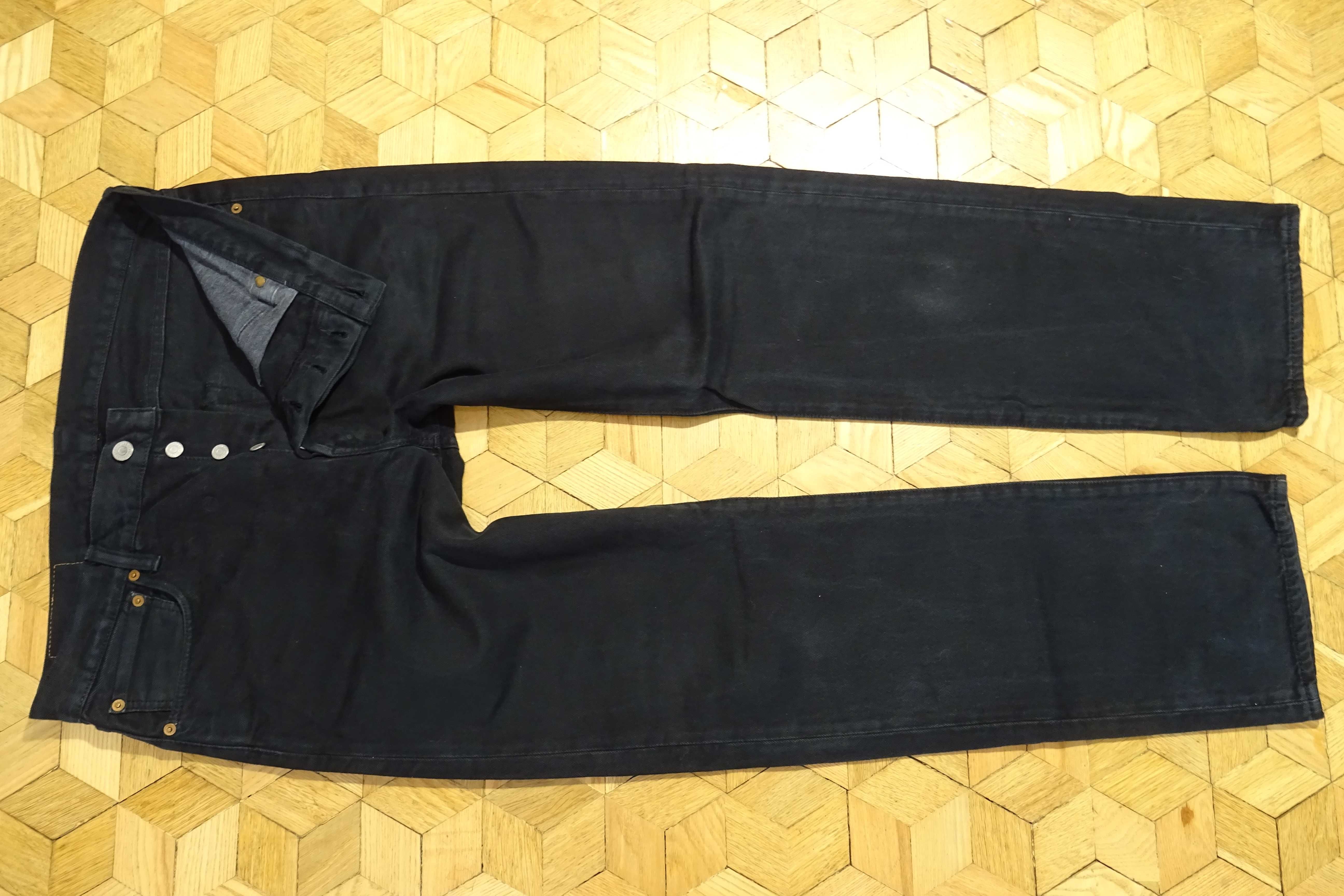 Spodnie Levis 501,  kolor czarny W34 L32   34/32 pas 92